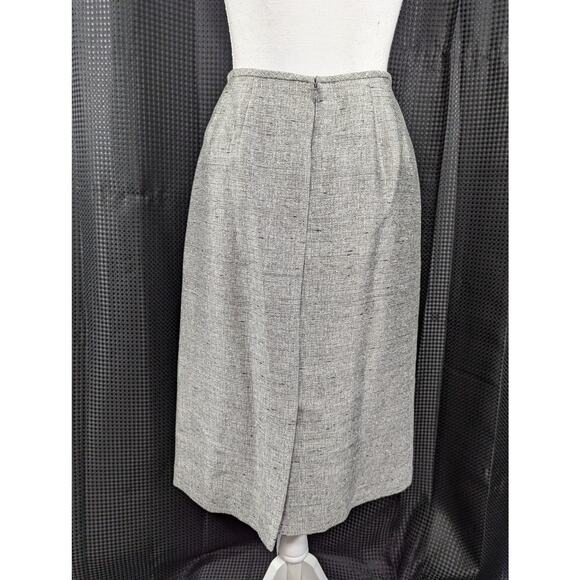 NWOT! SUIT STUDIO, NEW YORK! SILVER/GRAY W/BLACK PENCIL SKIRT SUIT SET! SZ 8 - Picture 9 of 13